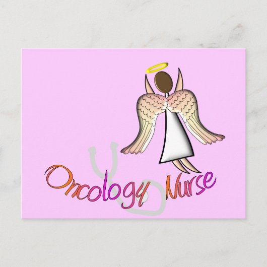 Oncology Nurse Angel Briefkaart (Voorkant)