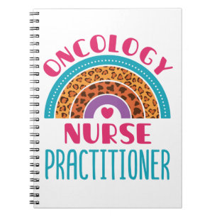 Oncology Nurse Practitioner Rainbow Boho Notitieboek