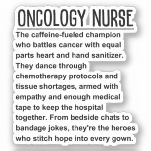Oncology Nurse Sticker