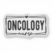 Oncology Nurse Sticker (Voorkant)