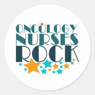 Oncology Nurses Rock Ronde Sticker