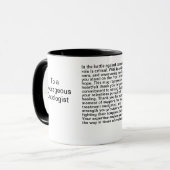 Oncoloog dank u bericht mok (Voorkant links)