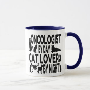 Oncoloog houdt van katten mok