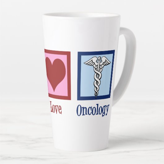 Oncoloog Kantoor vredesliefhebber Latte Mok (Rechterhoek)