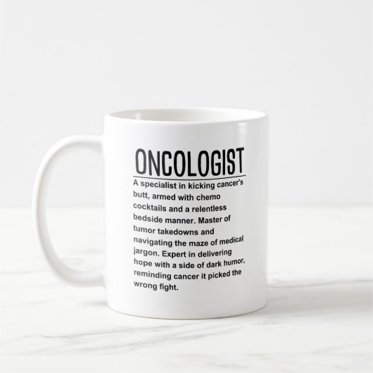 Oncoloog Koffiemok (Links)