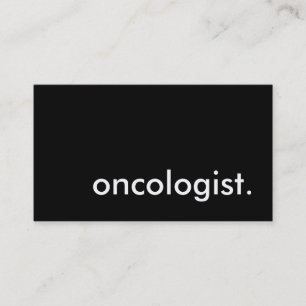 oncoloog. visitekaartje