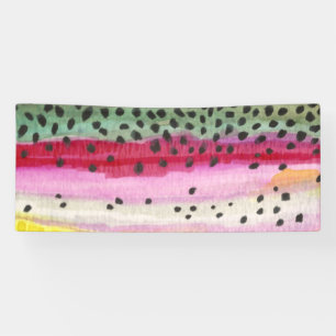 Oncorhynchus Mykiss, regenboogforel Spandoek