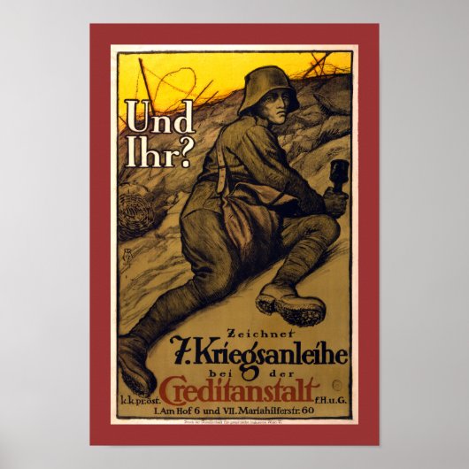 Ond Ihr? - 7e oorlogslening (grens) Poster (Voorkant)