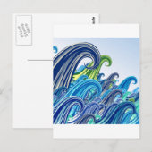 Ondas do Mar Briefkaart (Voorkant / Achterkant)
