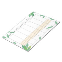 Ondaterende Minimale Weekplanner Notitieblok