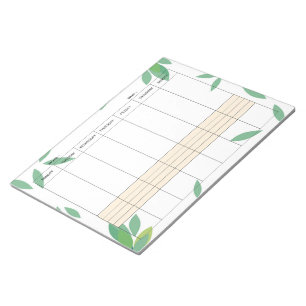 Ondaterende Minimale Weekplanner Notitieblok