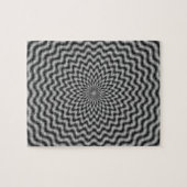 Onde circulaire de puzzle en monochrome (Horizontal)