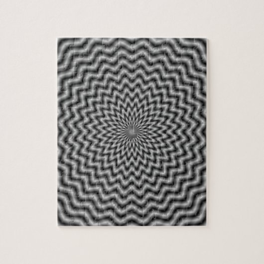 Onde circulaire de puzzle en monochrome (Vertical)