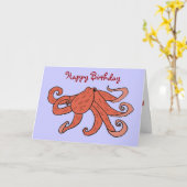 ONDE ENTRETENUE carte de poulpe de joyeux (Fleur jaune)