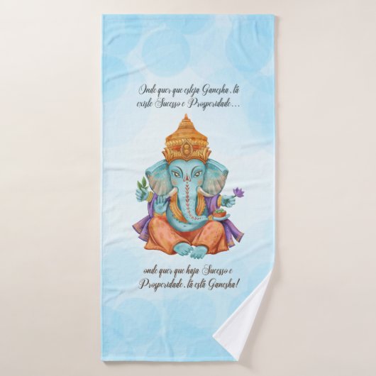 Onde quer que esteja Ganesha (Serviette de bain)