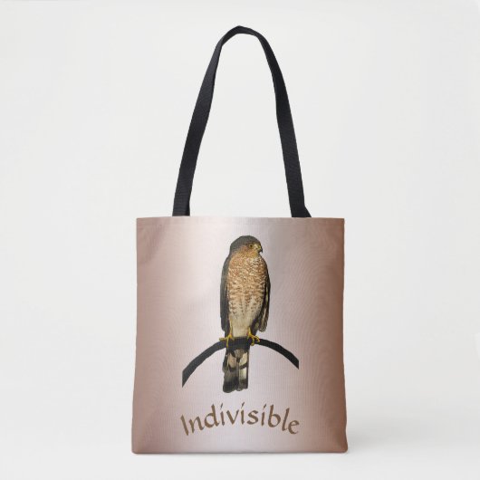 Ondeelbare Brown Hawk Canvas tas (Voorkant)