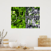 Ondefinieerbare illustratie Collage 3 Poster (Keuken)