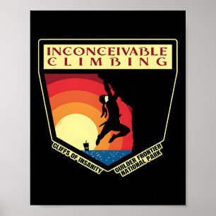 Ondenkbare Klimmende Klippen Van Waanzin Guilder Poster