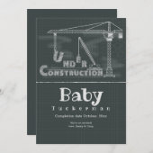 Onder Aankondiging van een zwangerschap in de bouw (Voorkant / Achterkant)