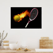 Onder Afdruk van vuur Poster (Keuken)