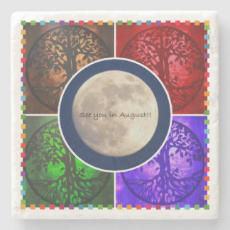 Onder August Skies... Stenen Onderzetter