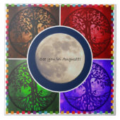 Onder August Skies... Tegeltje (Voorkant)