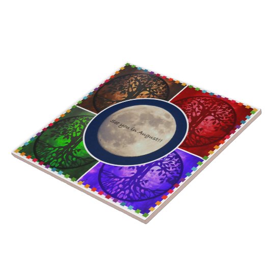 Onder August Skies... Tegeltje (Zijkant)