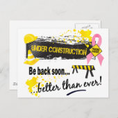 Onder bouwborstkanker briefkaart (Voorkant / Achterkant)