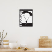 Onder Canopy SkyDive. Poster (Keuken)