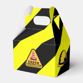 Onder constructie Concrete mixer Birthday party Bedankdoosjes (Achterkant)