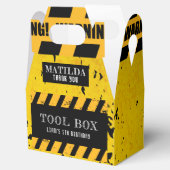 Onder constructie gereedschapskist gepersonaliseer bedankdoosjes (Geopend)