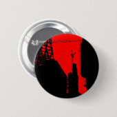 Onder Constructie - Rood Ronde Button 5,7 Cm (Voorkant /achterkant)
