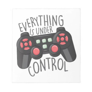 Onder controle notitieblok