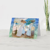 Onder de Awning, Joaquín Sorolla Kaart (Voorkant)