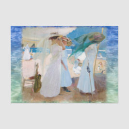 Onder de Awning, Joaquín Sorolla Tissuepapier