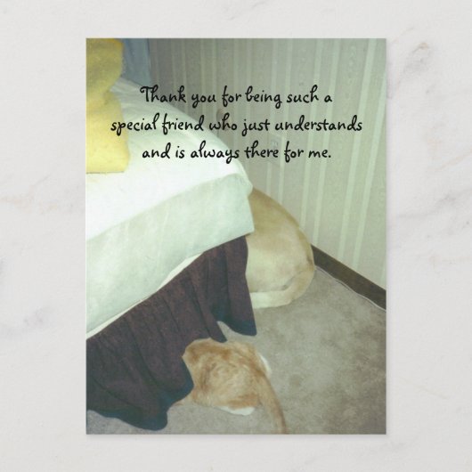 Onder de Bed Briefkaart (Voorkant)