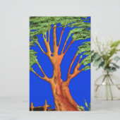 Onder de Blauwe Hemel: Het Acacia Tree Collectie Briefpapier (Staand voorkant)