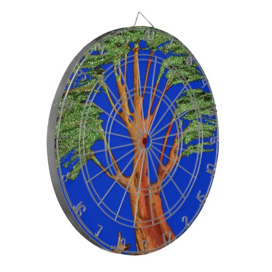 Onder de Blauwe Hemel: Het Acacia Tree Collectie Dartbord (Voorkant Links)
