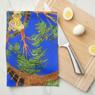 Onder de Blauwe Hemel: Het Acacia Tree Collectie Theedoek