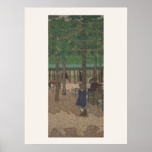 Onder de bomen door Manet - Tuin Scène Kunst Poster