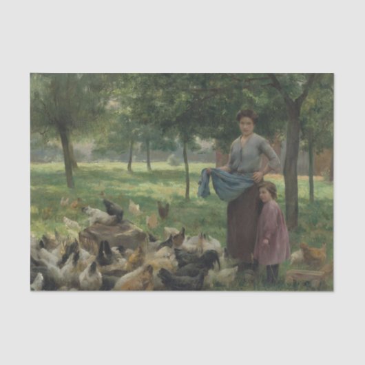 Onder de Bomen door Therese Cotard-Dupre Tissuepapier (Voorkant)