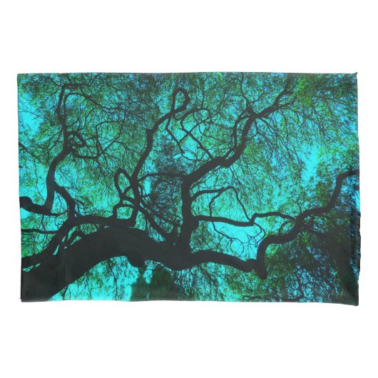 Onder de boom - Turquoise Kussensloop (Voorkant)