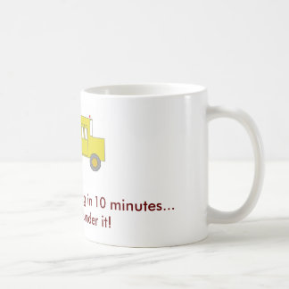 Onder de bus koffiemok