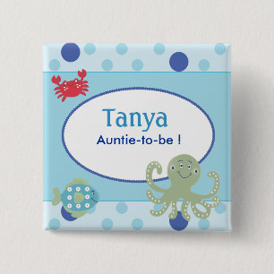 Onder de Button van de Naam Calypo van het Zee
