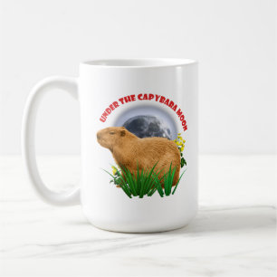 Onder de Capybara-maan Cute Dier Koffiemok
