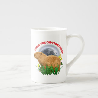 Onder de Capybara-maan Grappige Capybara Porselein Kop