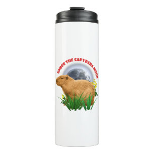 Onder de Capybara Maan Knuffel Dier Thermosbeker