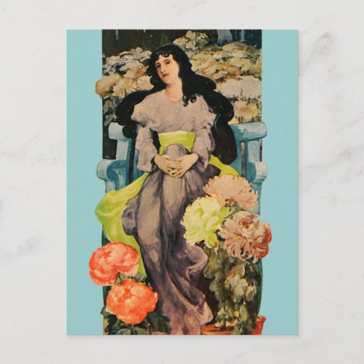 Onder de Chrysanthema Briefkaart (Voorkant)