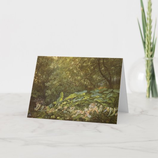 Onder de Dock Leaves van Richard Doyle, Fairy Art Kaart (Voorkant)