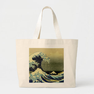 Onder de Golf van Kanagawa Grote Tote Bag